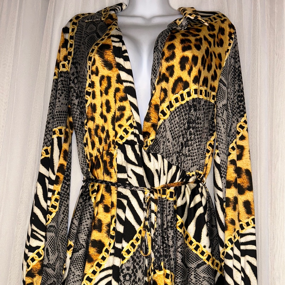 Women’s Animal Print Dress with attached underwear